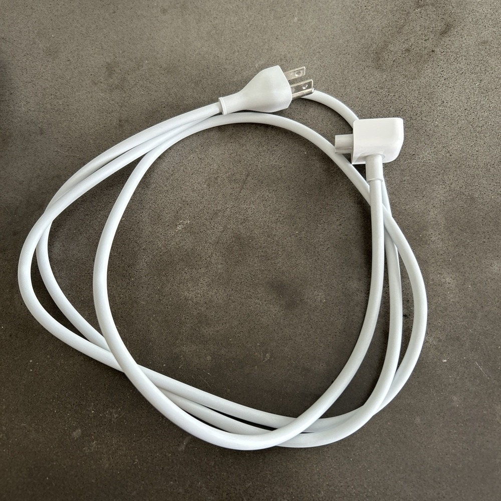 Authentic Apple Extension Cord Cable 6 Ft 1.8M Mac Macbook Power Adapter Charger